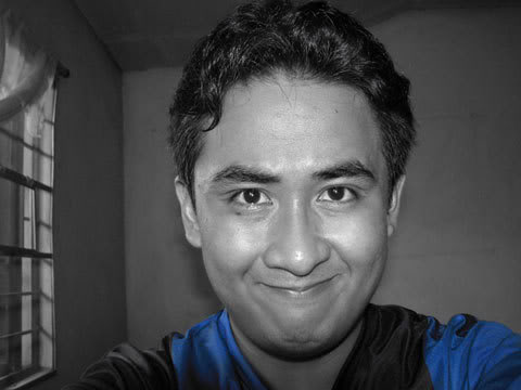 Self Portrait Blue Color Accent